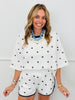 Sequined Polka Dot Pullover Top (Reg.)-2 Colors