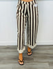 Brown Striped Barrel Jeans (Reg.)
