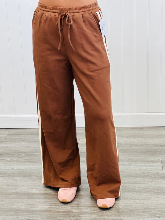 Brown French Terry Warm Up Pants (Reg.)