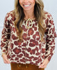 Rustic Leopard Print Button Up Cardigan (Reg.)