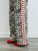 Red Heart Side Stripe Leopard Print Pants (Reg.)