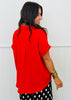 Pullover Back Pleat Collared Blouse (Reg.) - 5 Colors