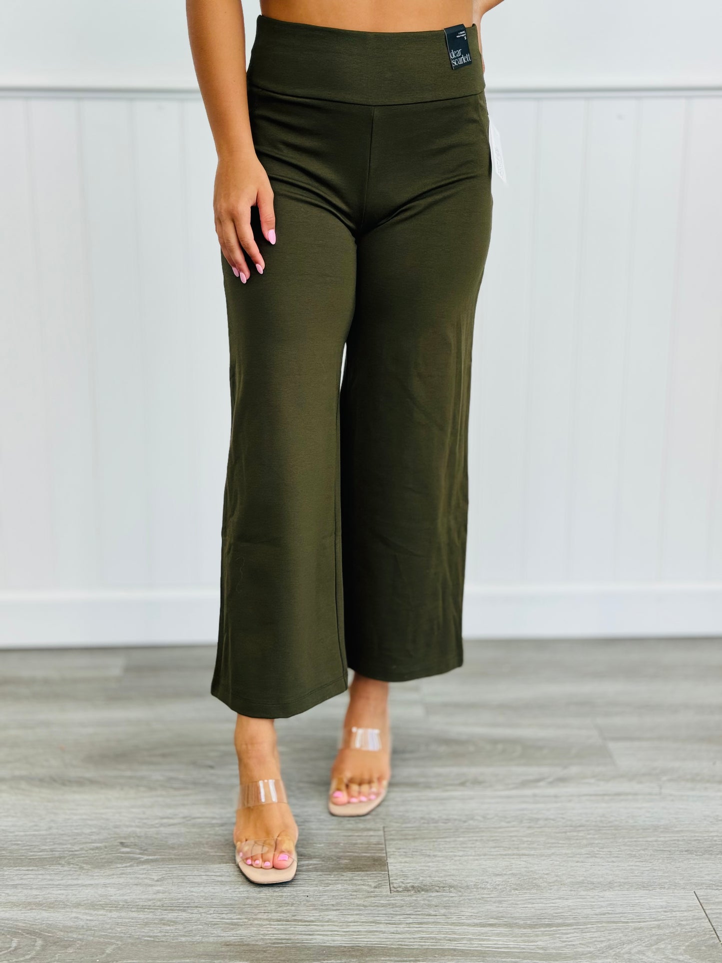 Dear Scarlett Magic Wide Leg Cropped Pants (Reg. & Plus)- 10 Colors