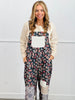POL Black Multi Floral Print Overalls (Reg.)