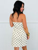 Ivory/Black Polka Dot Canvas Mini Dress (Reg.)