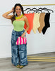 Ruffle Detail Sleeveless Bodysuit (Reg.) - 5 Colors