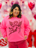 Cupid Valentine Rhinestone Sweatshirt (Reg. and Plus)