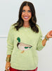 Matcha Mallard Duck Graphic Sweater Top (Reg.)
