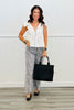 Collared Front Tie Sleeveless Blouse (Reg.)