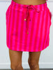 Bubblegum Stripes Skort (Reg. and Plus)