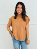 Mock Neck Hi-Lo Sleeveless Sweater Top (Reg.)-2 Colors