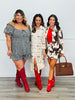 Suede Cow Print Jacket & Mini Skirt Set (Reg.)