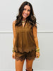 Sleeveless Lace Trim Blouse (Reg.) - 2 Colors