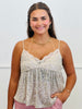 Champagne Sequined Babydoll Cami Top (Reg.)