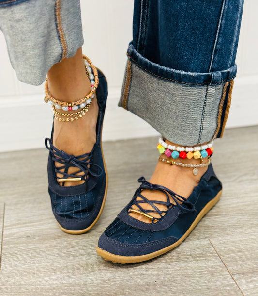 Navy Perfect Balance Ballet Sneakers