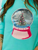 Sage Snow Globe Christmas Sequin Patch (Reg. and Plus)