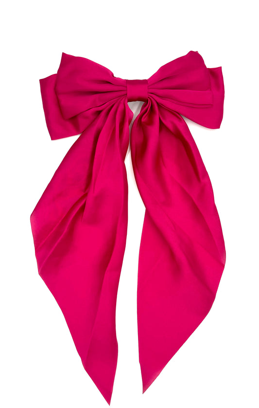 Large Satin Hairbow - 9 Colors