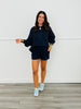 Navy Double Layer Sweatshorts (Reg.)
