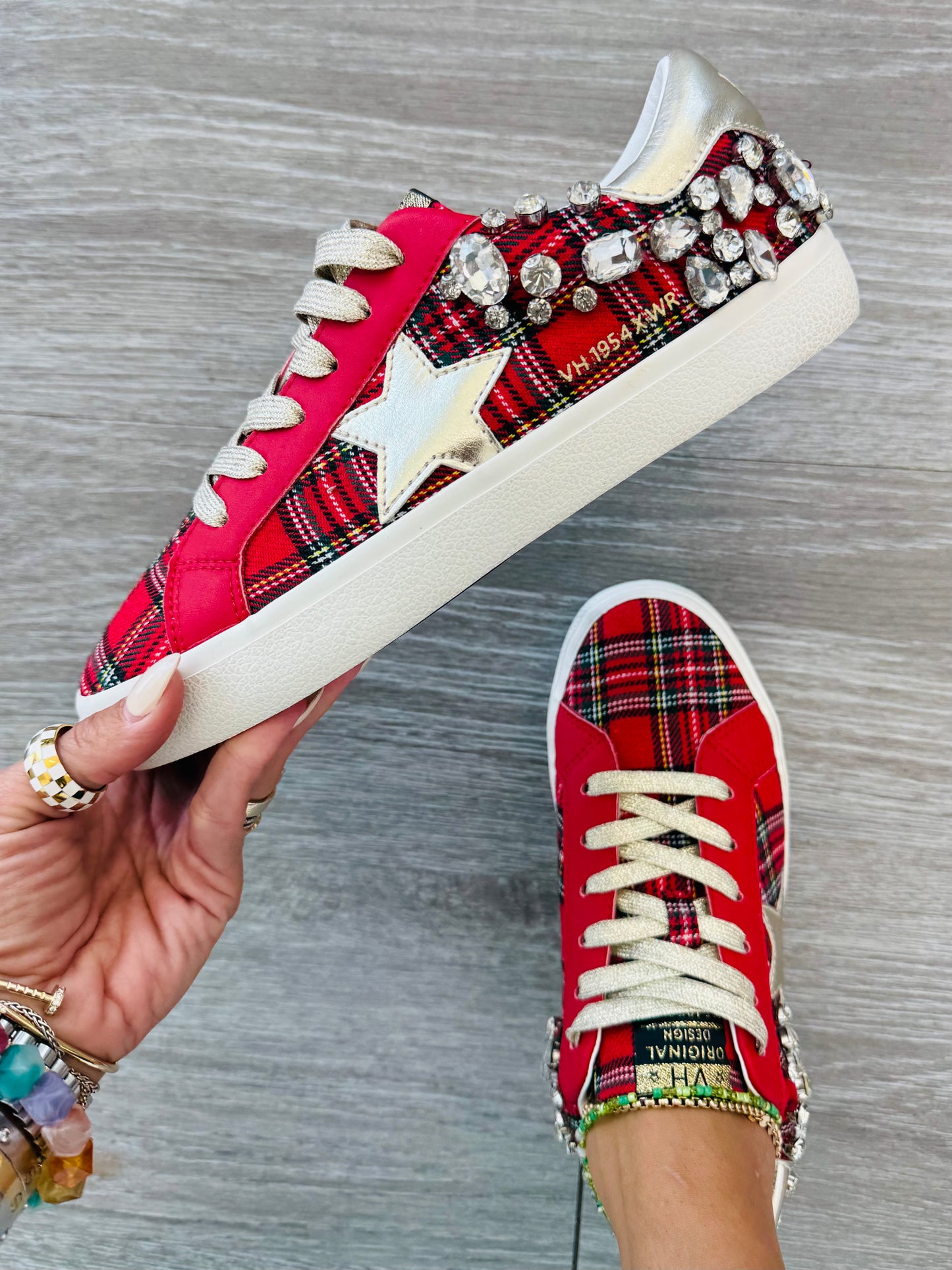 PREORDER VH x WR Perfectly Plaid Crystal Sneaker