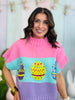 Easter Eggs Sequin Embroidered Sweater (Reg.)