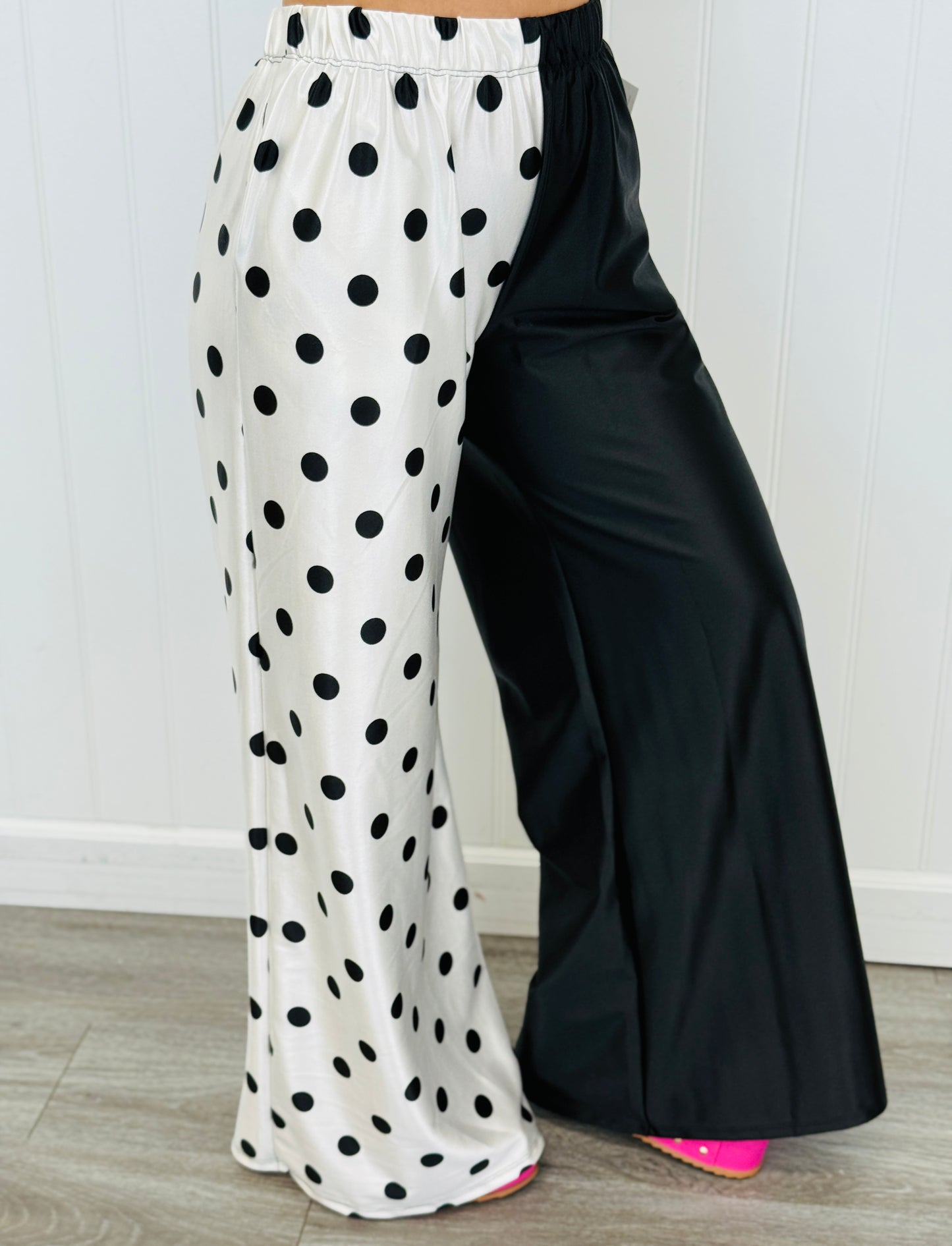 Ivory Split Decision Polka Dot Pants (Reg & Plus)