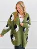 Olive Oversized Yin Yang Cardigan (Reg & Plus)