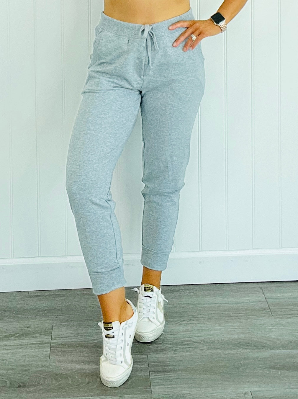 French Terry Pocket Drawstring Joggers (Reg. and Plus) - 5 Colors