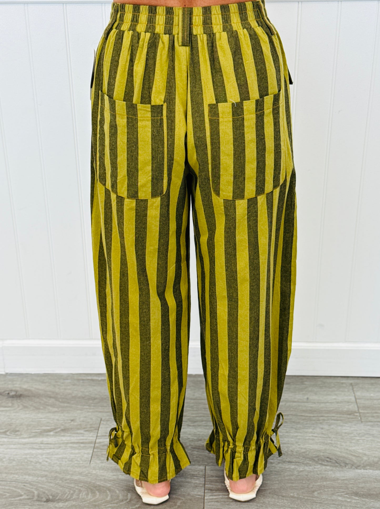 Thyme Stripe Cargo Pants (Reg & Plus)