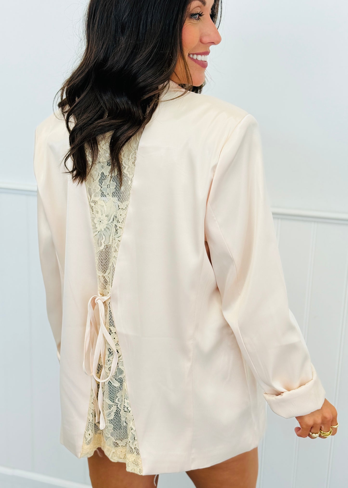 Beige Lace Blazer (Reg.)