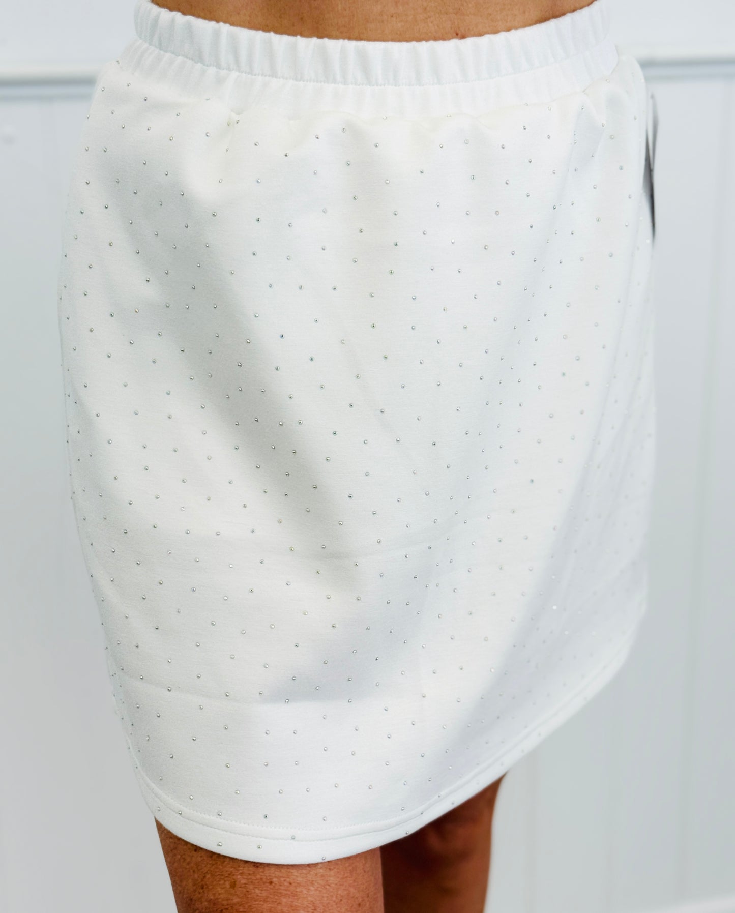 Rhinestone Mini Skort (Reg. and Plus) - 4 Colors
