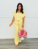 Lemonade Short Cuff Sleeve Scuba Top (Reg.)