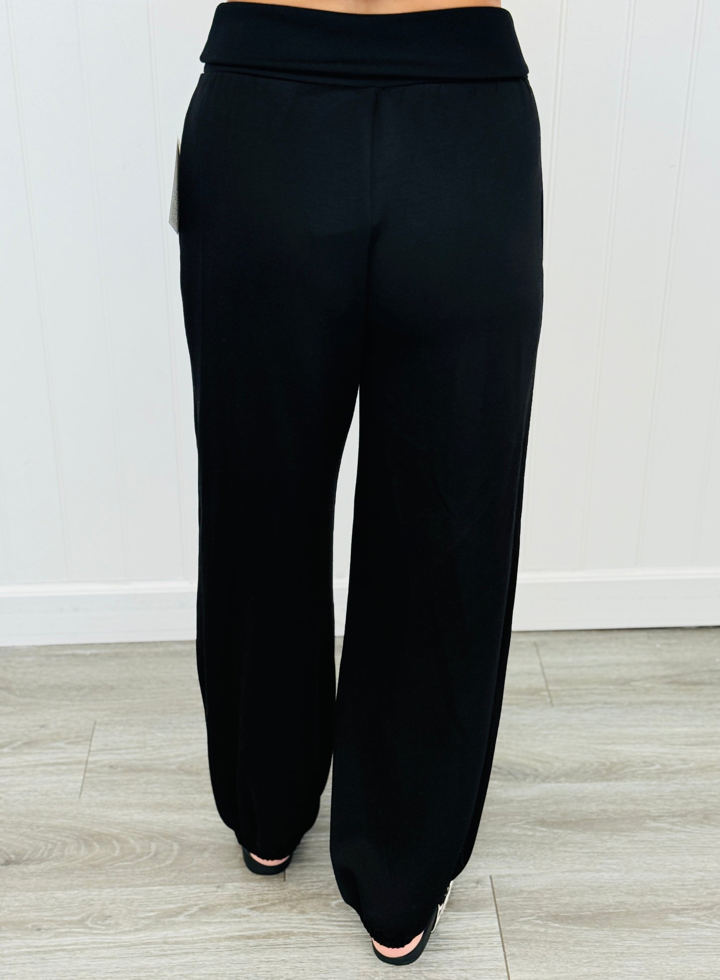 Fold Over Waistband Sweat Pants (Reg.) - 4 Colors