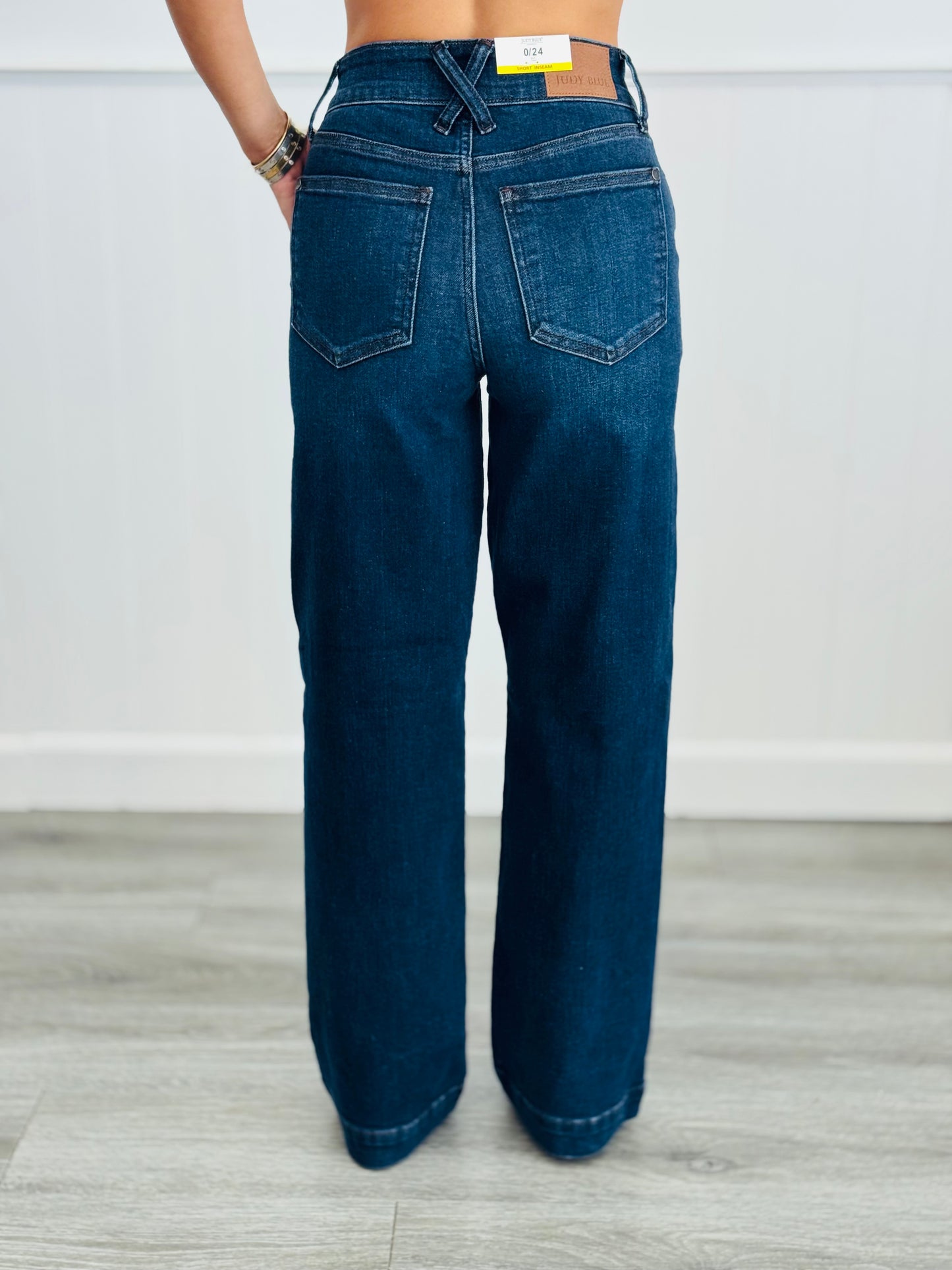 Judy Blue Tallulah Trouser Wide Leg Jeans (Reg. and Plus) - 3 Length