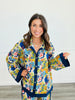 Multi Color Button Down Oversized Shirt (Reg)