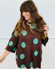 Polka Dot Patterned Sweater Top (Reg.) - 2 Colors