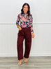 Semi Sheer Floral Print Mesh Top (Reg.) - 3 Colors