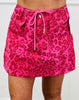 Pink Monochromatic Leopard Print Mini Skirt (Reg & Plus)