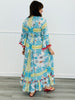 POL Ivory/Blue Multi Tassel Maxi Dress (Reg.)