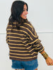 Gigi Brown/Orange Striped Cardigan (Reg.)