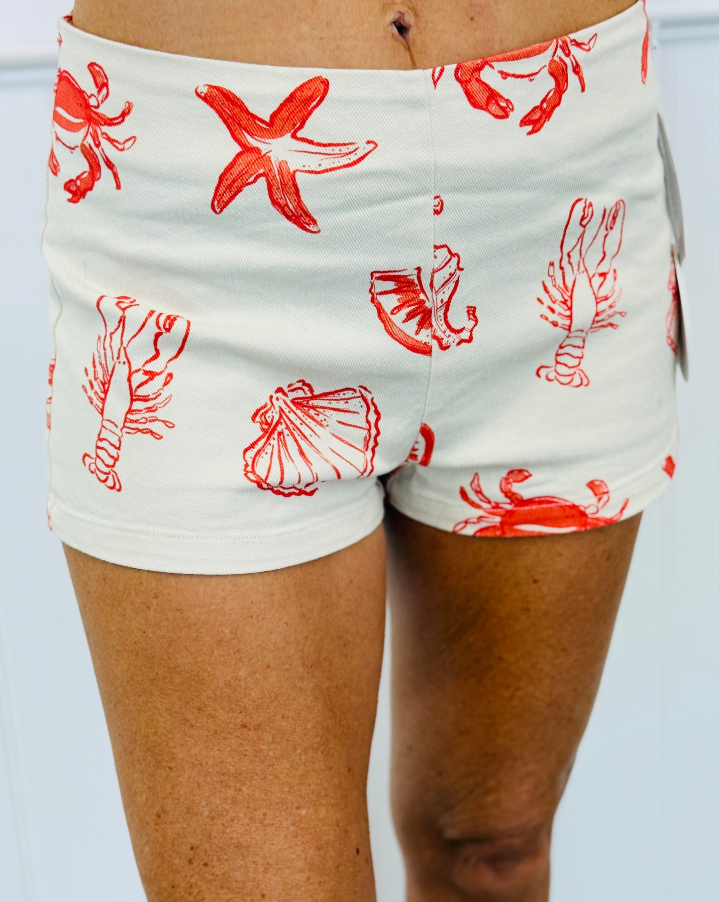 Ecru Sea Life Shorts (Reg.)
