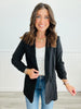 Ruched Shawl Collar Blazer (Reg)-3 Colors