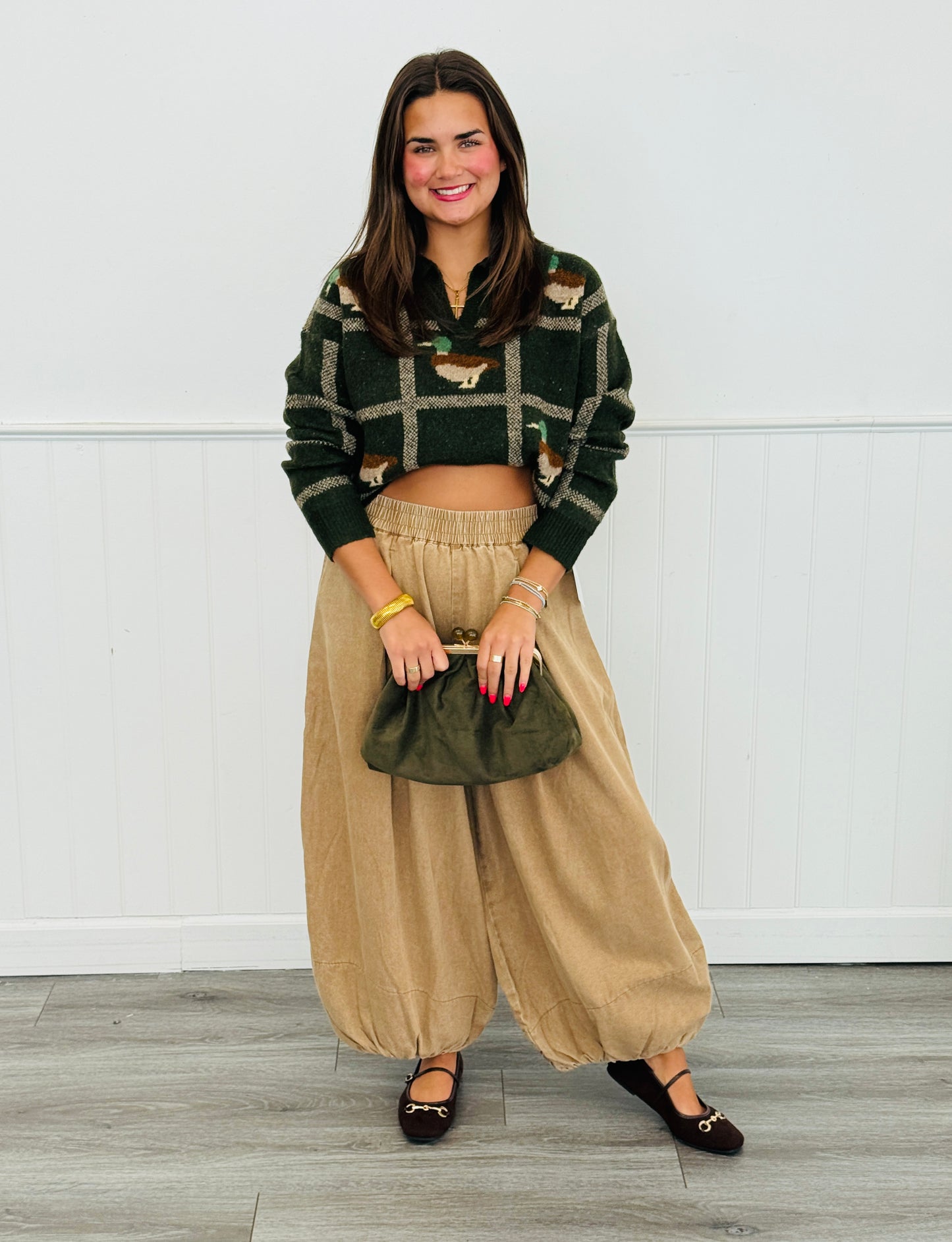Mallard Duck Boxy Knit Sweater ( Reg.) - 2 Colors