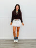 White Tiered Micro Mini Skirt (Reg)
