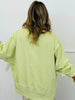 Soft Moss High Low Oversized Sweatshirt (Reg.)
