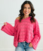 POL Round Neck Cable Knit Sweater Top (Reg.) - 4 Colors