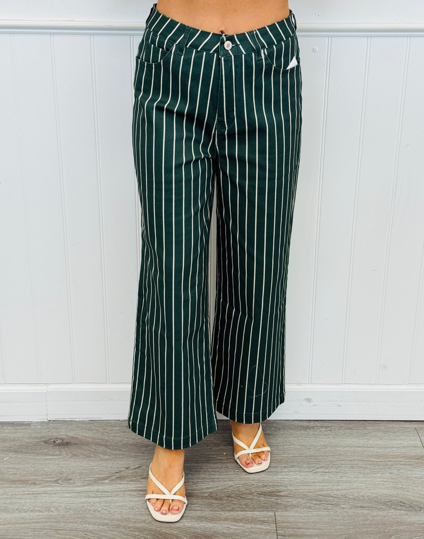 Pinstriped Wide Leg Pants (Reg.) - 3 Colors