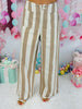 Bold Striped Wide Leg Pants (Reg.) - 2 Colors