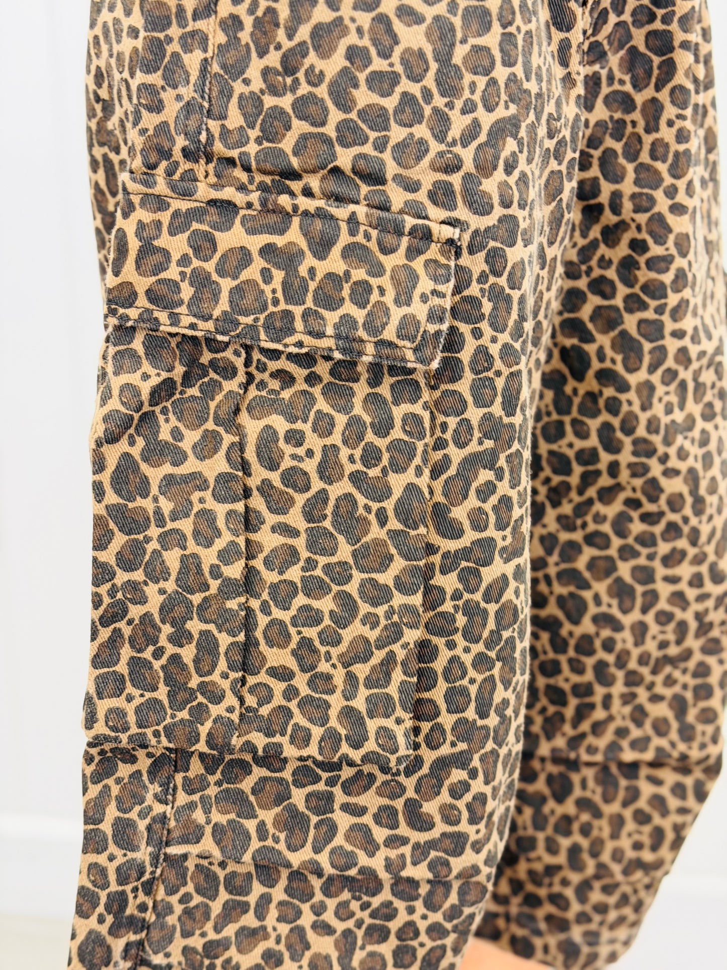 Leopard Print Cargo Culottes (Reg & Plus)