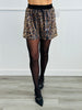 Leopard Print Sequin Shorts (Reg & Plus)-2 Colors