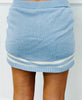 Light Blue/Ivory Contrast Stripe Sweater Skort (Reg.)